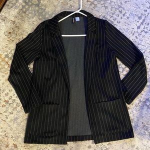 H&M striped blazer with pocket